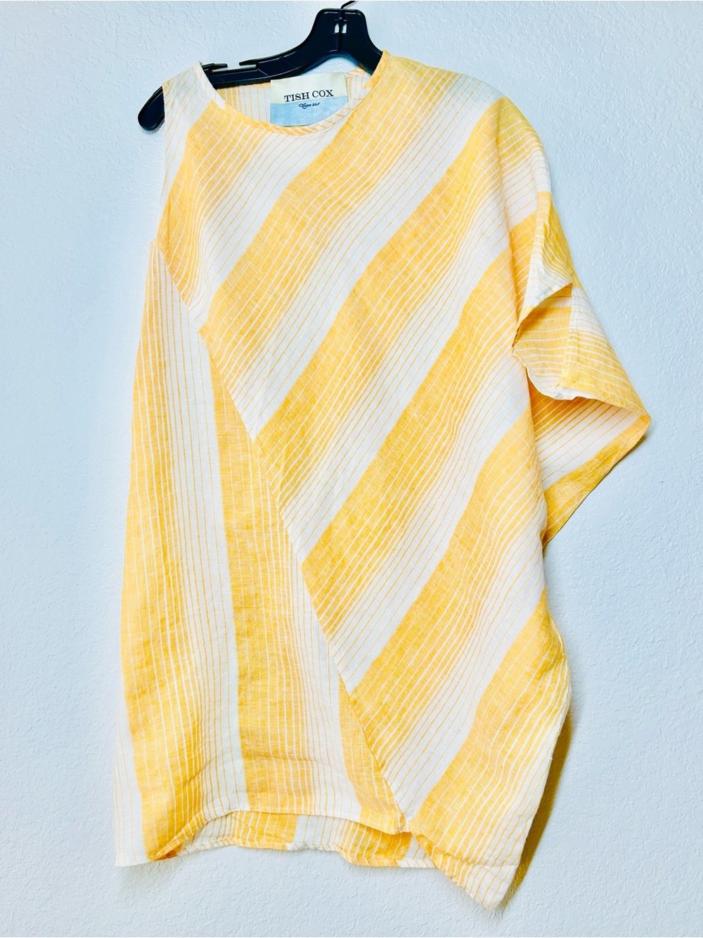 Tish Cox Asymmetrical One Sleeve Drape Dress